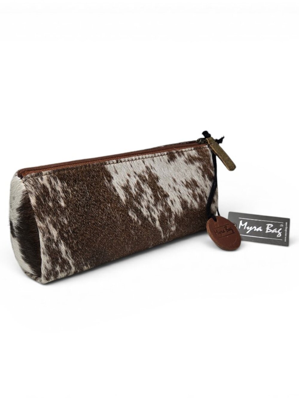NWT Myra Bag Sandy Leather and Cowhide Multi Pouch Travel Zip Top
